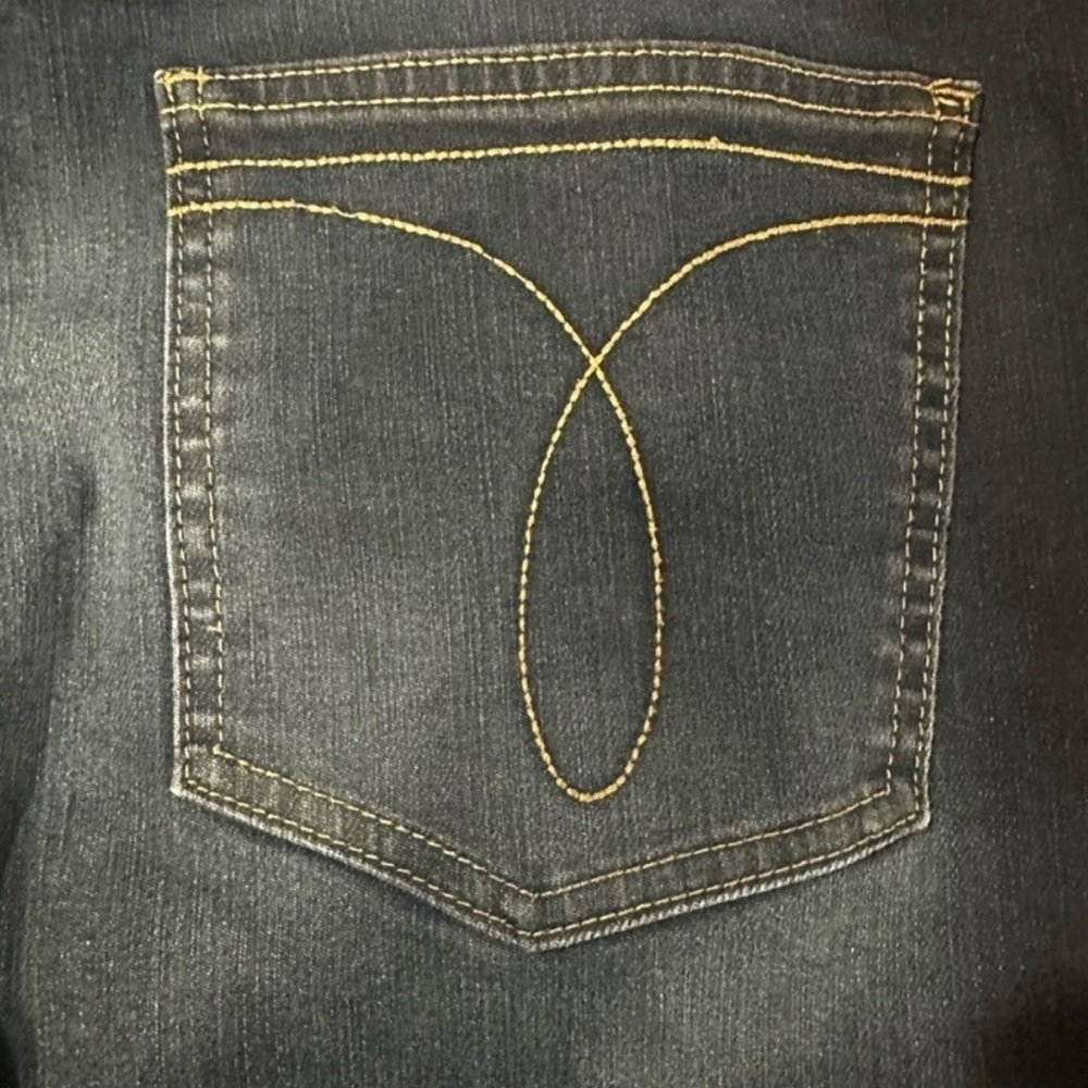 🔹 CALVIN KLEIN Men’s Slim Straight Jeans 38x32 Dark Wash 🔹 - Picture 4 of 10